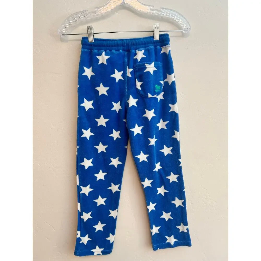 Mini Boden Boys Rooster Tee Shirt & Star Fleece Lounge Pants Set Size: 5-6 Years